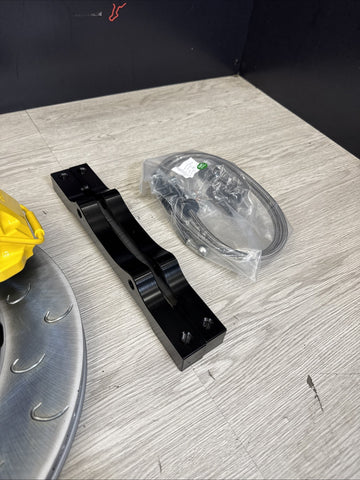 01-06 BMW E46 M3 BREMBO Big Brake Kit Yellow Calipers Rotors Set NEW Plug Play