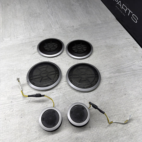 07-13 BMW E92 E93 3-Series 2dr Front Rear Door Individual Speaker Covers Trims