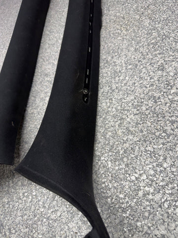 01-06 BMW E46 M3 Coupe Front A Pillars Black Original OEM Pair *Notes*