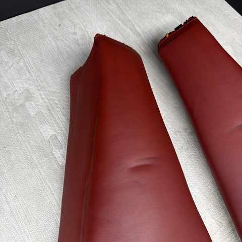 BMW E46 01-05 325ci 330ci M3 Coupe Rear Side Seat Bolsters Imola Red *Notes*