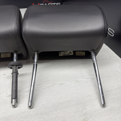2001-2006 BMW E46 M3 Convertible Black Rear Headrests Head Rests Pair 64k Miles