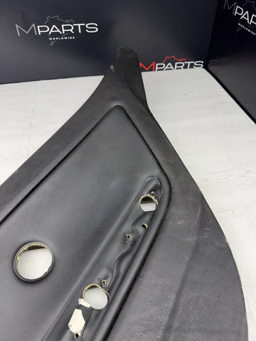 01-06 BMW E46 M3 REAR PASSENGER RIGHT SIDE DOOR PANEL CARD BLACK OEM