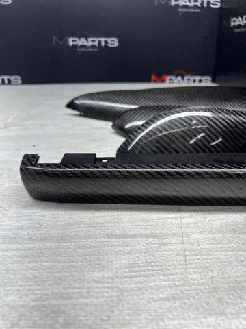 06-07 OEM BMW E63 E64 M6 Front Rear Door Dash Center Console Carbon Trim SET
