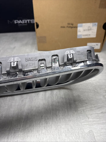 11-13 BMW F10 528 535 550i FRONT LEFT SIDE BUMPER CHROME GRILLE INSERT TRIM OEM