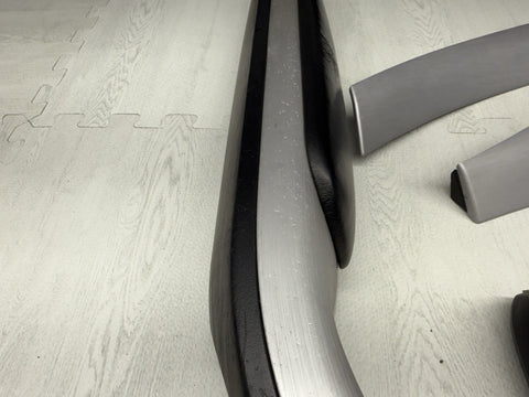 01-06 BMW E46 M3 Convertible Interior Armrests Trim Set Brushed Aluminum *Notes*