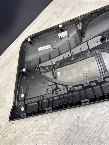 01-06 BMW E46 M3 DRIVER LEFT SIDE DOOR PANEL CARD BLACK OEM