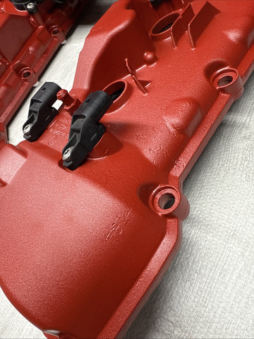 2008-2013 BMW E90 E92 E93 M3 S65 V8 Valve Covers Pair LH RH 7838268 7838267 Red