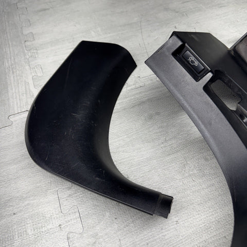 01-06 BMW E46 M3 Left Right Kick Dead Pedals Covers Trims Panels Genuine Black