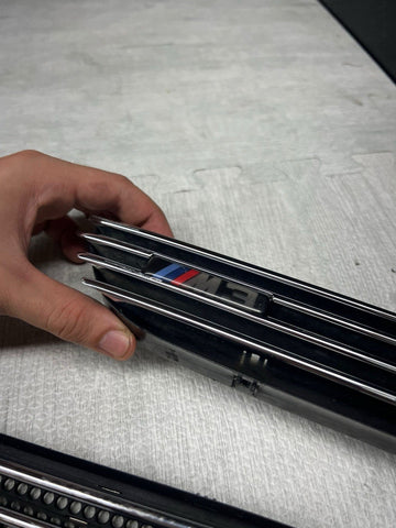 01-06 BMW E46 M3 Left Right Fender Vent Grilles Grills Trims Chrome Genuine OEM
