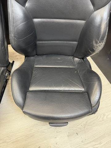 01-06 BMW E46 M3 Coupe Interior Front Seats Black Non Heated Powered *Notes*