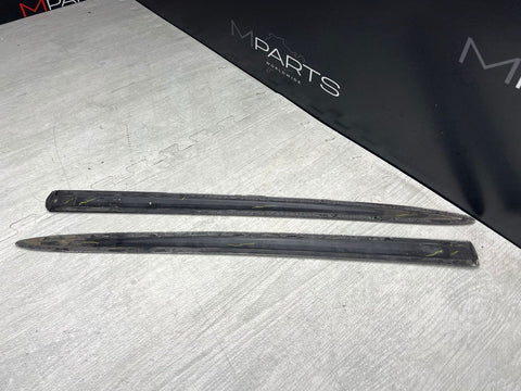 07-13 BMW E93 328 335 M3 Convertible Roof Trims Covers Moldings White Set OEM