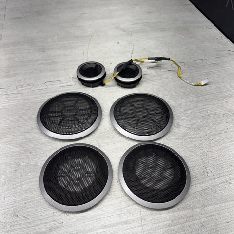 07-13 BMW E92 E93 3-Series 2dr Front Rear Door Individual Speaker Covers Trims