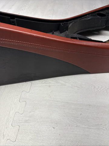 08-13 BMW E90 E92 E93 M3 Extended Fox Red Leather Center Console + Armrest OEM
