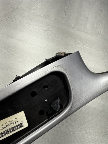 01-06 BMW E46 M3 Brushed Aluminum/Black Door Trim Armrest Front Left Driver