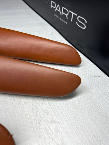 01-06 BMW E46 M3 Convertible Door Upper Arm Rest Armrest Pads Cinnamon