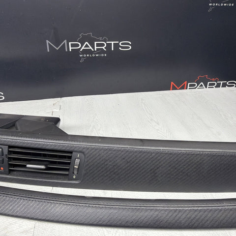 08-11 BMW E90 M3 Sedan Interior Dashboard Door Leather Carbon Fiber Trim Set OEM