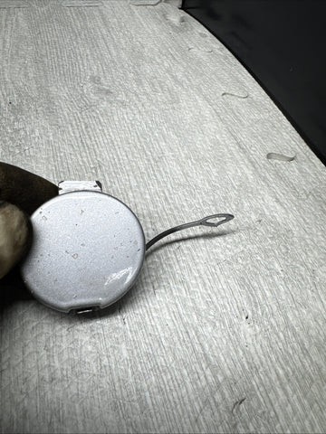 BMW E46 M3 Front Bumper Tow Hook Eye Cover 2695250 OEM Titan Silver