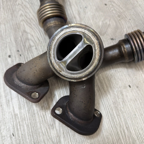 12-18 OEM BMW F10 F06 F12 F13 F85 M5 M6 Engine S63 Exhaust Manifold 1 4 6 7 Cyl