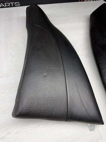 00-03 BMW E39 M5 BLACK REAR LEATHER SEAT CUSHION UPPER SIDE BOLSTERS OEM