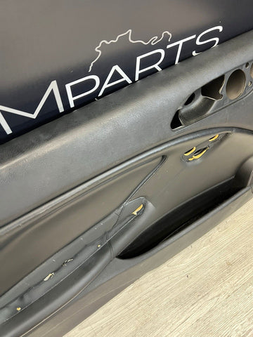 01-06 BMW E46 M3 DRIVER LEFT SIDE DOOR PANEL CARD BLACK OEM