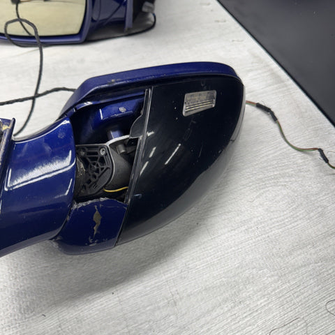 2006-2008 BMW E63 E64 M6 Door Mirrors Set Interlagos Blue *Notes*