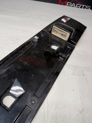 98-02 BMW E36/7 Z3 M Roadster Rear Trunk Lid License Plate Cover Trim Black OEM