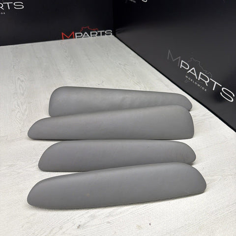 01-06 BMW OEM E46 M3 Coupe Trim Armrest Pads Set Gray Grey 8238622 *Notes*
