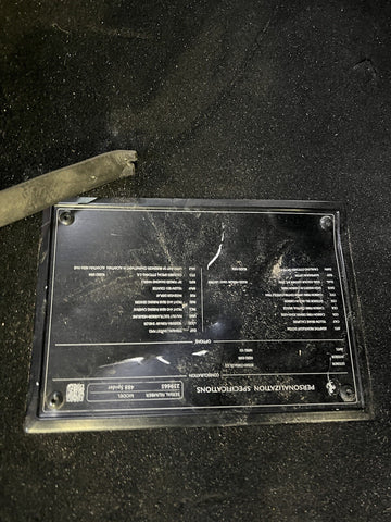 15-20 Ferrari 488 Spider Pista Front & Rear Black Floor Carpet Interior OEM