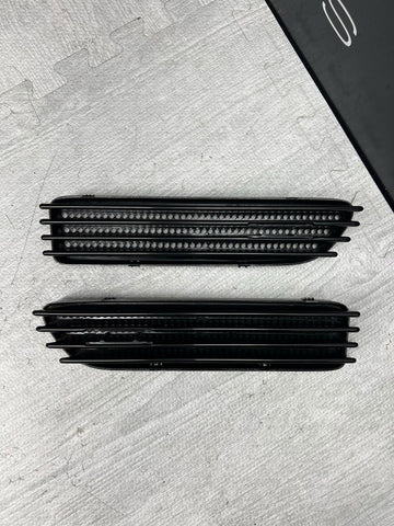 01-06 BMW E46 M3 Gloss Black Fender Vents Grilles Grills Trims NO EMBLEMS