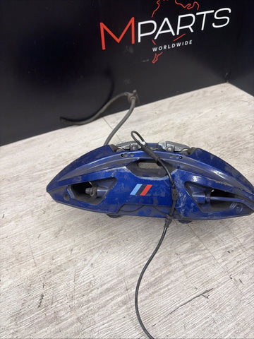 20-24 OEM BMW F97 F98 X3M X4M Front Left Right Brake Calipers Brembo Blue