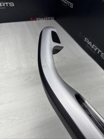 01-06 BMW E46 M3 Brushed Aluminum/Black Door Trim Armrest Right Front Passenger