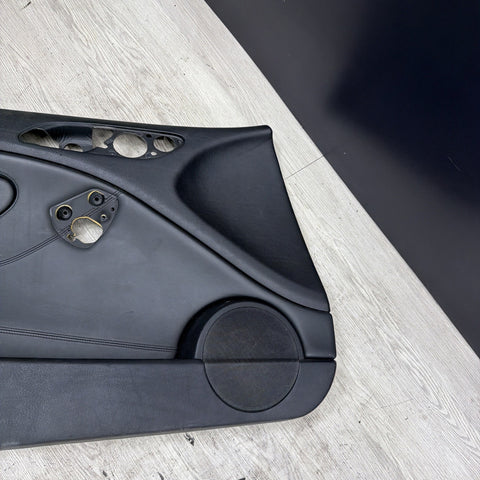 01-06 BMW E46 M3 FRONT DRIVER LEFT SIDE DOOR PANEL CARD BLACK OEM