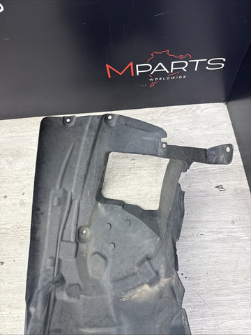 08-11 BMW E90 M3 SEDAN FRONT RIGHT REARWARD FENDER LINER SPLASH GUARD OEM