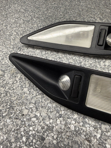 BMW E39 M5 540I REAR DOME LIGHTS INTERIOR READING LAMP BLACK R/L 2491509 2491510