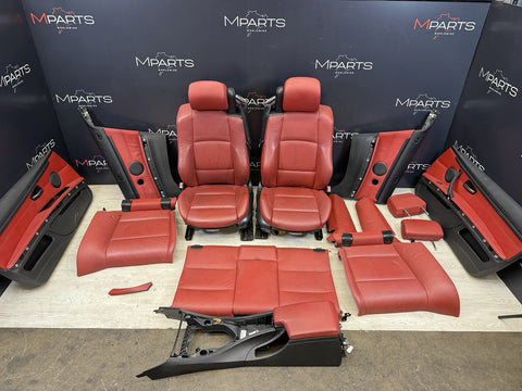 07-13 BMW E93 335 Convertible Original Coral Red Interior Seats Complete