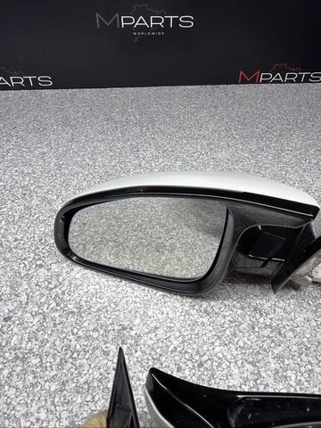 15-18 OEM BMW F80 M3 Front Left Right Mirror Assembly Heated Alpine White