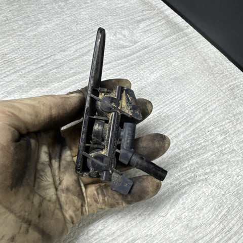 01-06 BMW E46 M3 Right Passenge Head Light Washer Jet Cover 8256180 Carbon Black