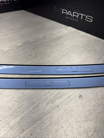 BMW G87 M2 23-26 Competition Left Right Roof Rail Trim Moldings Blue 7343540