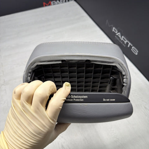 2001-2006 BMW E46 M3 Convertible Grey Rear Headrest Head Rest OEM