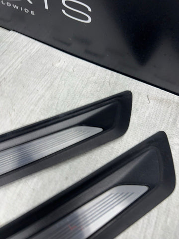 LBMW 15-18 F80 M3 SEDAN SCUFF PLATES DOOR SILLS TRIMS PANELS SET OEM