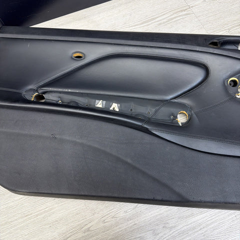 01-06 BMW E46 M3 DRIVER LEFT SIDE DOOR PANEL CARD BLACK OEM