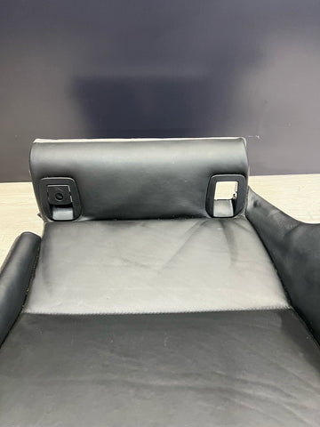 08-13 BMW E92 M3 Coupe Left Driver Rear Seat Bottom Bench Pad Black Leather OEM