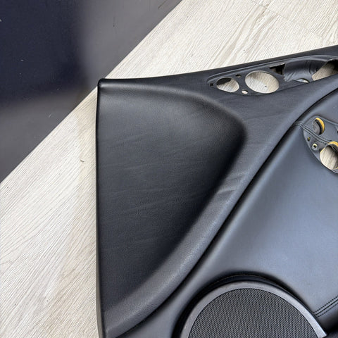 01-06 BMW E46 M3 PASSENGER RIGHT SIDE DOOR PANEL CARD BLACK OEM