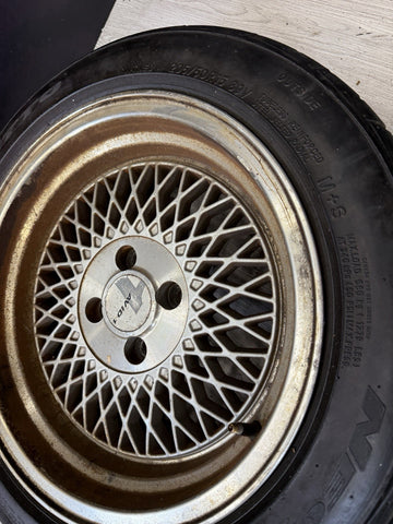 Set of 4 15x8 AVID1 AV18 4x100 25 Silver Machined Lip Wheel Rim 73.1