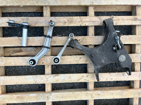 00-03 BMW E39 M5 Rear Lower Upper Left Driver Lower H Swing Control Arm Set OEM