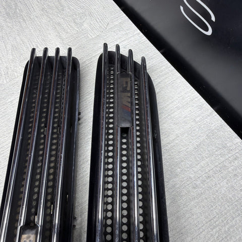 01-06 BMW E46 M3 Left Right Fender Vent Grilles Grills Trims Chrome Genuine OEM