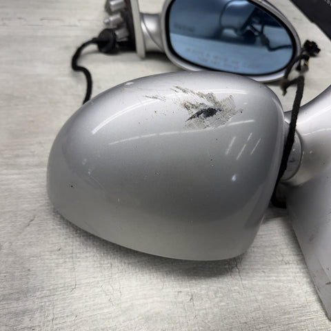 01-06 BMW E46 M3 Side View Door Mirrors Pair Titanium Silver