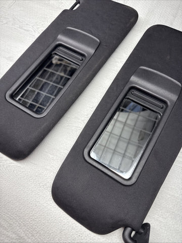 08-13 OEM BMW E92 328 335 M3 Coupe Sun Visors Black Felt