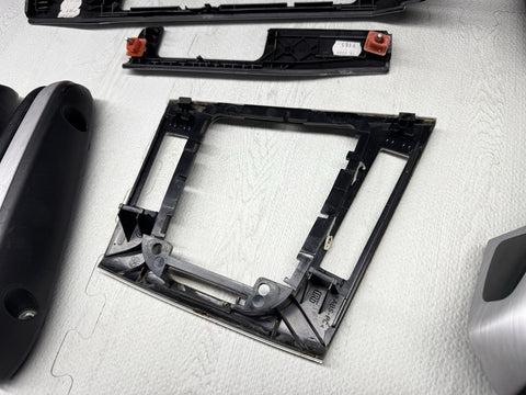 01-06 BMW E46 M3 Convertible Interior Armrests Trim Set Brushed Aluminum *Notes*