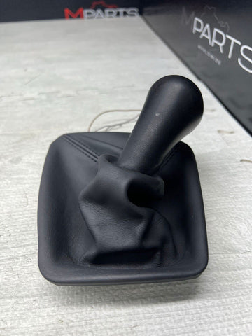 BMW E36 M3 Manual 5 Speed Gear Shift Knob Boot Black Leather OEM